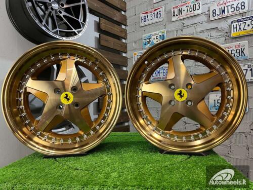 Ratlankis Akron Ferrari 348TS Style 17X8.5J 4X100 ET30 73.1 ( VW Golf/Jetta, BMW E30, Mazda MX3/MX5, JDM cars)