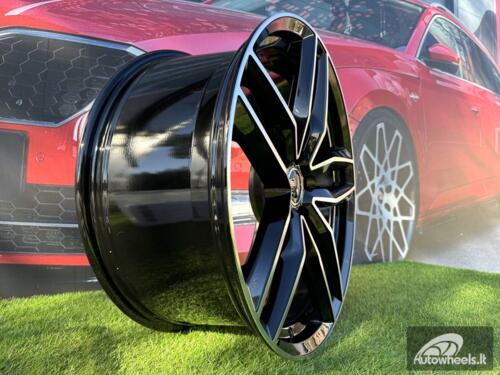 Ratlankis R20x9  5X130  ET  50  71.6  BK690  (BY1126)  Black Polished (MB)  For AUD  (P+K7)