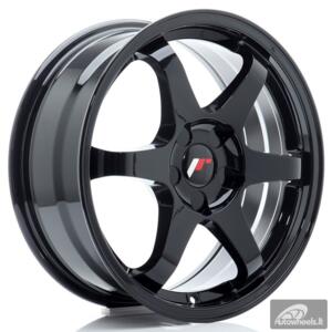 JR Wheels JR3 17x7 ET20-42 5H BLANK Gloss Black