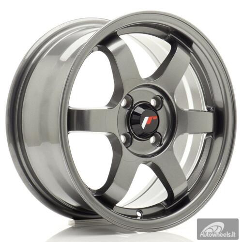 JR Wheels JR3 15x7 ET40 4x100 Gun Metal