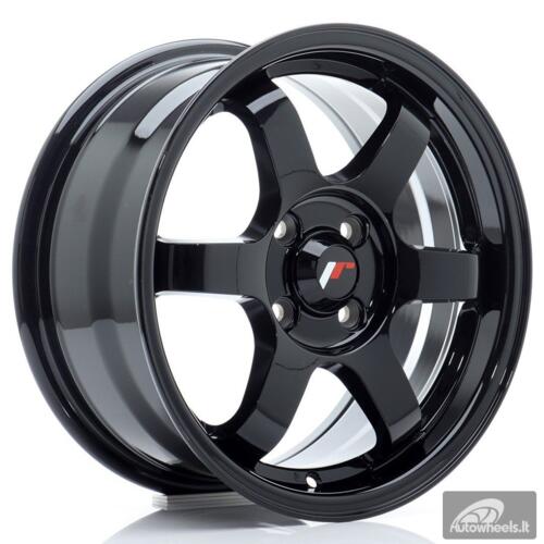 JR Wheels JR3 15x7 ET40 4x100 Gloss Black