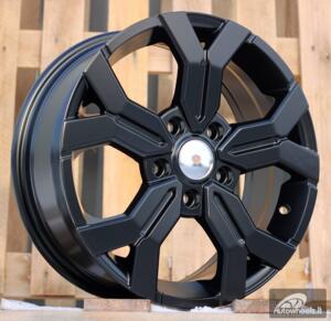 Ratlankis R16x6.5  5X114.3  ET  50  66.1  B1110  Black Half Matt (BLHM)  For DACIA  (R)  (New MODEL)