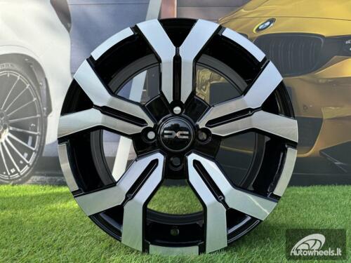 Ratlankis R16x6.5  4X100  ET  45  60.1  B1110  Black Polished (MB)  For DACIA  (R+K4+Z7)  (NEW Model)