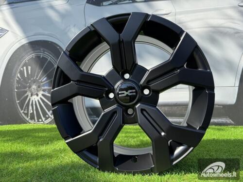 Ratlankis R16x6.5  4X100  ET  45  60.1  B1110  Black Half Matt (BLHM)  For DACIA  (D2+R)  (NEW Model)