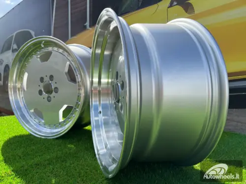 Ratlankis R17x9.5  5X112  ET  25  66.6  B5852  (BY1781)  Silver+Polished Lip (SP)  For MER  (Z2)  (MONOBLOCK Style)