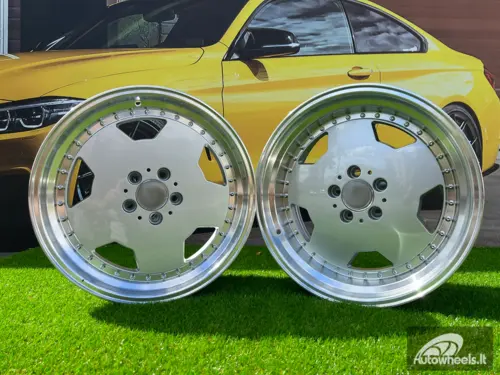 Ratlankis R17x9.5  5X112  ET  25  66.6  B5852  (BY1781)  Silver+Polished Lip (SP)  For MER  (Z2)  (MONOBLOCK Style)