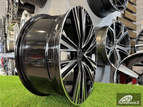 Ratlankis R18x8  5X112  ET  39  66.5  B1424  Black Polished (MB)  For AUD  (Z3)  ((AKC 90 Eur))