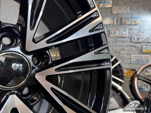 Ratlankis R18x8  5X112  ET  39  66.5  B1424  Black Polished (MB)  For AUD  (Z3)  ((AKC 90 Eur))