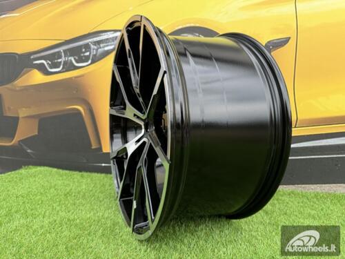 Ratlankis R17x7.5  5X120  ET  40  72.6  B5601  (D1740)  Black Polished (MB)  For BMW  (Z7)