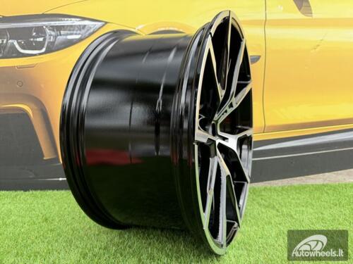 Ratlankis R17x7.5  5X120  ET  40  72.6  B5601  (D1740)  Black Polished (MB)  For BMW  (Z7)