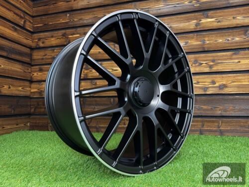 Ratlankis R19x8  5X112  ET  45  66.6  B1268  Black Half Matt+Polished Lip (BLHMPL)  For MER  (Z4+Z3+Z2)  (Rear+Front)