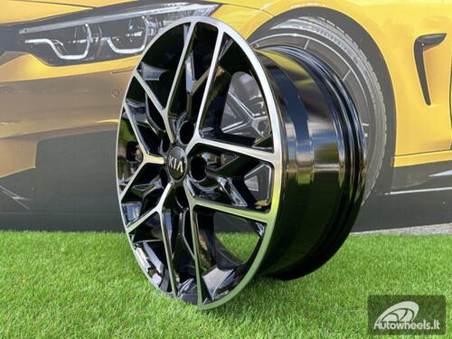 Ratlankis R17x7  5X114.3  ET  48  67.1  B5567  Black Polished (MB)  For KIA  (L6)