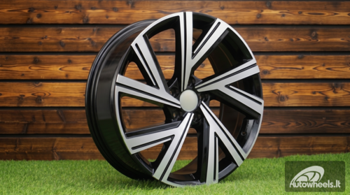 Ratlankis R17x7.5  5X100  ET  45  57.1  B5805  Black Polished (MB)  For VW  (M)