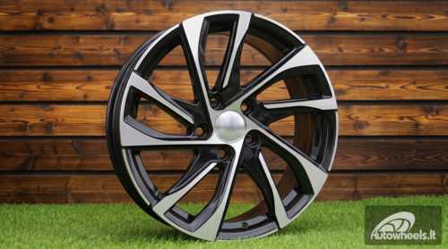 Ratlankis R15x6.5  5X98  ET  39  58.1  B1514  (B5760)  Black Polished (MB)  For FIAT  (R+L4)