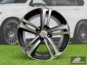 Ratlankis R17x6.5  4X108  ET  20  65.1  A5017  (BK5447)  Black Polished (MB)  For CITRO  (Z7)