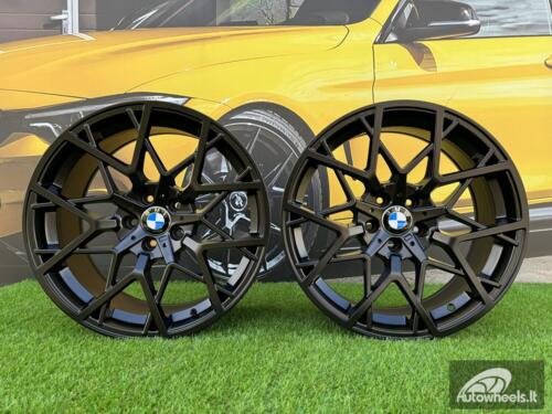 Ratlankis R18x9  5X120  ET  38  72.6  B1383  Black Half Matt (BLHM)  For BMW  (P1)  (Rear+Front)