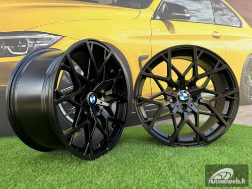 Ratlankis R18x9  5X120  ET  38  72.6  B1383  Black Half Matt (BLHM)  For BMW  (P1)  (Rear+Front)