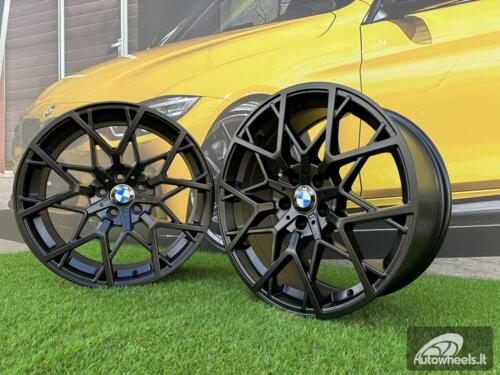 Ratlankis R18x9  5X120  ET  38  72.6  B1383  Black Half Matt (BLHM)  For BMW  (P1)  (Rear+Front)