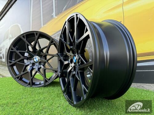 Ratlankis R18x9  5X120  ET  38  72.6  B1383  Black Half Matt (BLHM)  For BMW  (P1)  (Rear+Front)