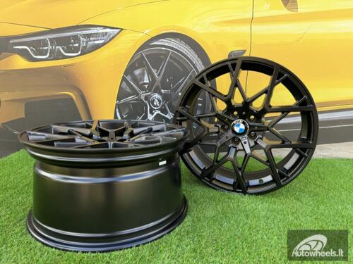 Ratlankis R18x9  5X120  ET  38  72.6  B1383  Black Half Matt (BLHM)  For BMW  (P1)  (Rear+Front)