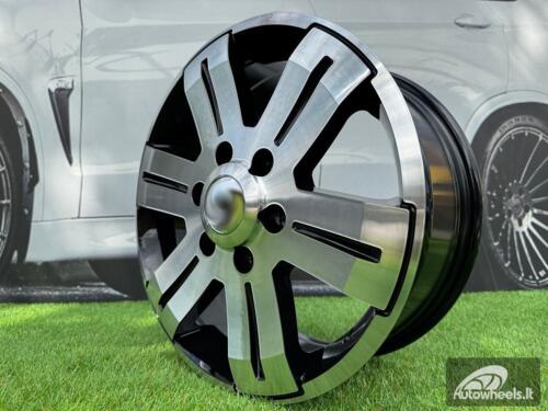 Ratlankis R16x7  5X130  ET  55  89.1  BK562  Black Polished (MB)  For MER  (P2+K4+K2)  ((max 1400kg))