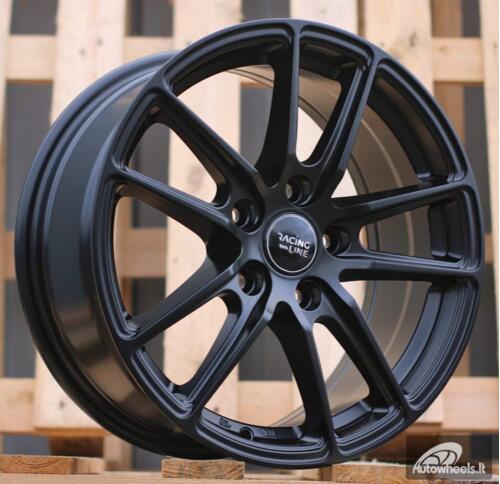 Ratlankis R16x7  5X112  ET  42  66.6  BK1155  Black Half Matt (BLHM)  For RACIN  (P)