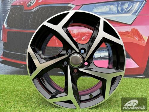 Ratlankis R16x6.5  5X112  ET  40  57.1  B5340  Black Polished (MB)  For VW  (R)