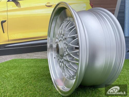 Ratlankis BBS RS Slant Lip Style 16X7.5J 4X100/4X108 ET18 73.1 Silver with polished lip and chrome rivets (BMW E30, VW Golf/Jetta, AUDI 80/90/200/Coupe, Ford Escort)