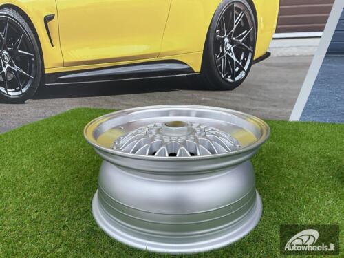 Ratlankis BBS RS Slant Lip Style 16X7.5J 4X100/4X108 ET18 73.1 Silver with polished lip and chrome rivets (BMW E30, VW Golf/Jetta, AUDI 80/90/200/Coupe, Ford Escort)