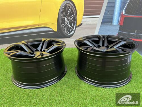 Ratlankis Chevrolet Giza Camaro 1LE LS style | R20X11J 5X120 ET43 66.9 Black half matt (Chevrolet Camaro)