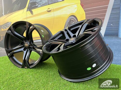 Ratlankis Chevrolet Giza Camaro 1LE LS style | R20X11J 5X120 ET43 66.9 Black half matt (Chevrolet Camaro)