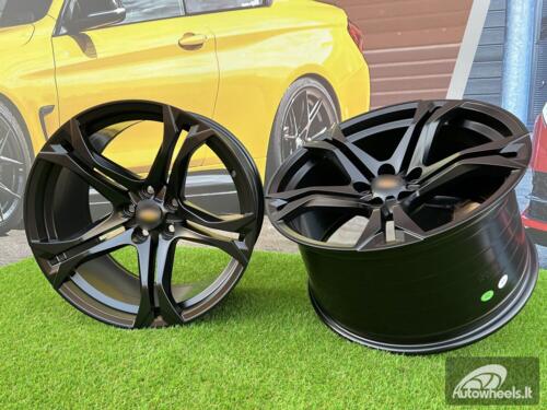 Ratlankis Chevrolet Giza Camaro 1LE LS style | R20X11J 5X120 ET43 66.9 Black half matt (Chevrolet Camaro)