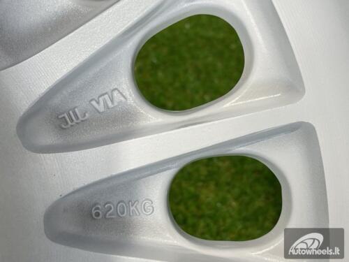 Ratlankis VW Classic Steel Design R15X8J 4X100/5X100 ET25 73.1 White with Diamond Cut lip ( BMW E30, VW Golf/Jetta, AUDI 80/Coupe/A3, Mazda MX )