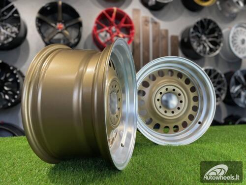 Ratlankis VW Classic Steel Design15X8J 4X100/5X100 ET25 73.1 Matt bronze with Diamond Cut lip ( BMW E30, VW Golf/Jetta, AUDI 80/Coupe/A3, Mazda MX )