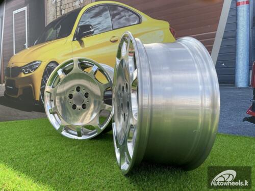 Ratlankis 10Holes Maybach Monoblock style 20X8.5J 5X112 ET36 66.5 Silver Full polished (Audi A4/A6, Mercedes - Benz C/E/S)