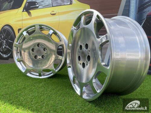 Ratlankis 10Holes Maybach Monoblock style 20X8.5J 5X112 ET36 66.5 Silver Full polished (Audi A4/A6, Mercedes - Benz C/E/S)