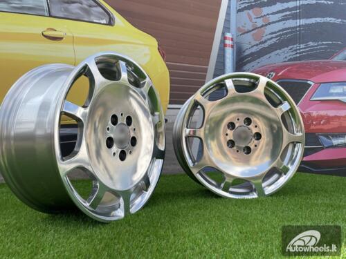 Ratlankis 10Holes Maybach Monoblock style 20X8.5J 5X112 ET36 66.5 Silver Full polished (Audi A4/A6, Mercedes - Benz C/E/S)