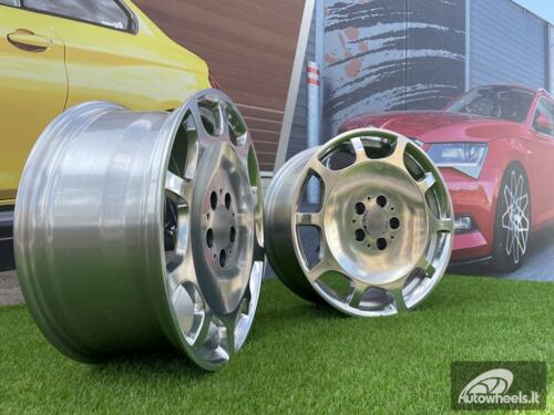 Ratlankis 10Holes Maybach Monoblock style 20X8.5J 5X112 ET36 66.5 Silver Full polished (Audi A4/A6, Mercedes - Benz C/E/S)