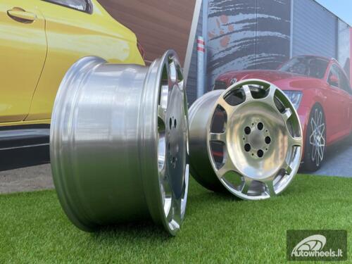Ratlankis 10Holes Maybach Monoblock style 20X8.5J 5X112 ET36 66.5 Silver Full polished (Audi A4/A6, Mercedes - Benz C/E/S)
