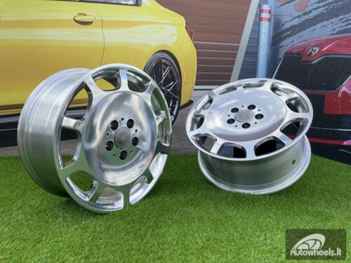 Ratlankis 10Holes Maybach Monoblock style 20X8.5J 5X112 ET36 66.5 Silver Full polished (Audi A4/A6, Mercedes - Benz C/E/S)