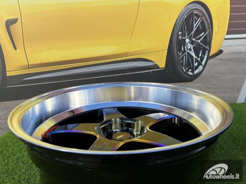 Ratlankis Lenso Project D1SF Style 18X9.5J 5X114.3 ET22 73.1 Black with Diamond Cut lip (Honda, Kia, Hyundai, Mazda, Nissan, Mitsubishi, Toyota)