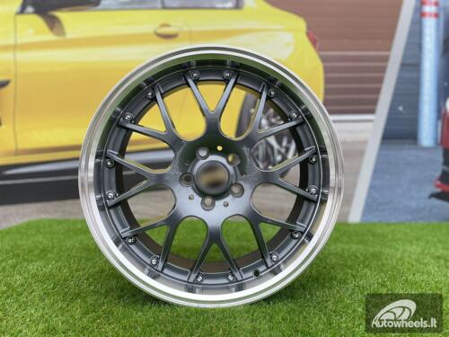 Ratlankis BBS RS-GT Styling 18X8J 5X108 ET38 73.1 Grey with Diamond Cut lip (Volvo V40/S40/V50/V60/S60/V70/V90/S90, Citroen, Peugeot,  Ford, Dodge, Jaguar)