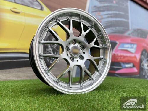 Ratlankis BBS RS-GT Styling 18X8J 5X112 ET38 66.6 Hyper Silver with Diamond Cut lip