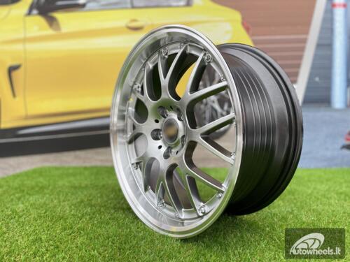 Ratlankis BBS RS-GT Styling 18X8J 5X112 ET38 66.6 Hyper Silver with Diamond Cut lip