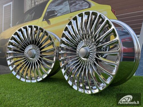 Ratlankis Mercedes-Benz S/E/C Class Maybach Style 19X8.5J 5X112 ET36 66.6 Chrome (Audi, Mercedes - Benz C/E/S, Volkswagen, Seat, Skoda, Cupra)