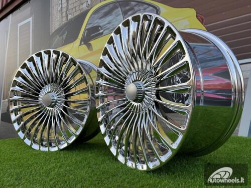 Ratlankis Mercedes-Benz S/E/C Class Maybach Style 19X8.5J 5X112 ET36 66.6 Chrome (Audi, Mercedes - Benz C/E/S, Volkswagen, Seat, Skoda, Cupra)