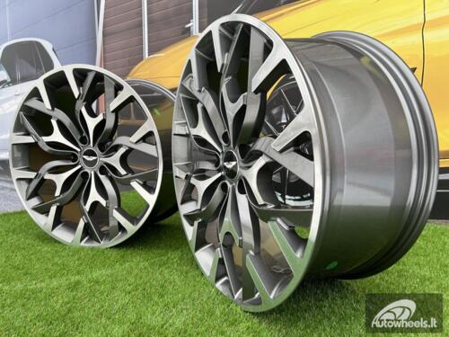 Ratlankis Forged Aston Martin DBX style 22X10J 5X128 ET56 75.1 Dark satin grey with Diamond Cut Face (Aston Martin DBX)