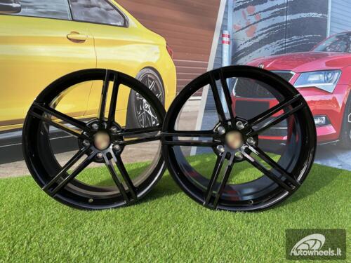 Ratlankis Forged Porsche Taycan style 21X9.5J 5X130 ET60 71.6 Gloss Black (Porsche Taycan/Panamera)