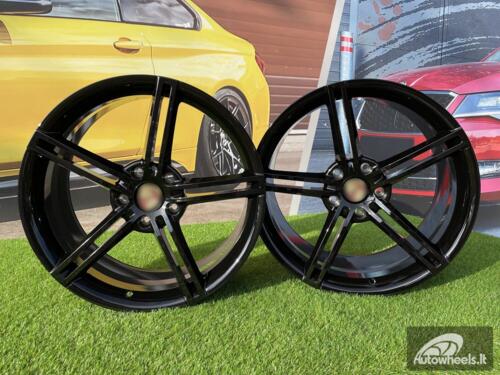 Ratlankis Forged Porsche Taycan style 21X9.5J 5X130 ET60 71.6 Gloss Black (Porsche Taycan/Panamera)