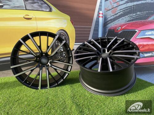 Ratlankis Forged Aston Martin DBX and DBX 707 style 23X10J 5X128 ET40 75.1 Matt black with Diamond Cut Face